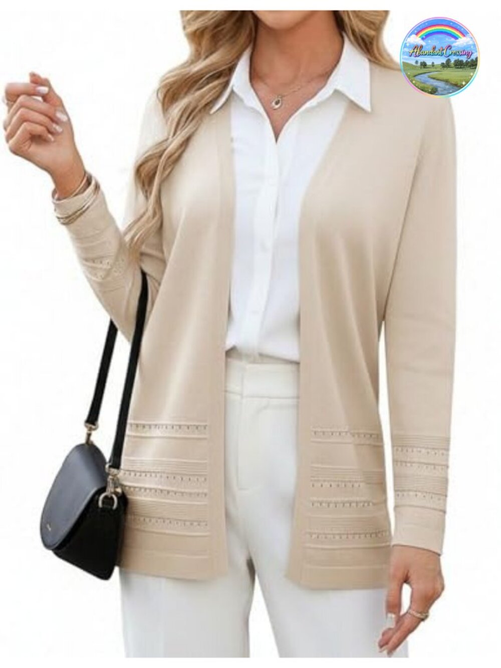 Long Sleeve V Neck Open Front Cardigan, Lightweight Summer Sweater